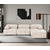 ATELIER DEL SOFA Ugaona garnitura Doblo 3 Seater with Pouffe (L1 O1 1R Pouffe) Light Brown