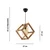 Opviq Luster Cube Single Glass, Crni