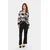 SAINT TROPEZ Bluza Eda kamen/temno siva/črna