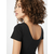 Womens Stretch Jersey Bodysuit Black