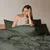 Posteljnina Dark Green saten EMI