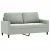 2-dijelni set sofa s jastucima svjetlosivi baršunasti