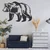 WallXpert metalni zidni ukras 5342, medved, 60 x 40 cm, crni