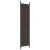 Vidaxl Paravan 4-delni rjav 200x220 cm blago
