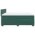 Vidaxl Box spring postelja z vzmetnico temno zelena 200x200 cm žamet