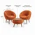ATELIER DEL SOFA Fotelje i klub stočić Lida Wellsoft Orange