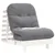 Futon na razvlačenje s madracem bijeli 70x206x11 cm borovina