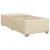 VIDAXL Box spring postelja z vzmetnico krem 90x190 cm blago