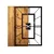 WALLXPERT Zidni sat Wooden Clock 37, Crna