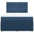 vidaXL vidaXL Box spring postelja z vzmetnico modra 140x190 cm blago, (21306573)