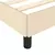 vidaXL Posteljni okvir krem 90x190 cm blago
