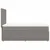 vidaXL Box spring postelja z vzmetnico taupe 90x200 cm blago