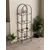 Hanah Home Idil polica za knjige 47 × 158 × 30 cm, crna / providno staklo