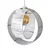 Opviq luster Ring, 1 × E27, beli