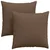 Jastučići za sofu 2 pcs Smeđa 60 x 60 cm tkanina