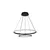 Rabalux Visilica Jasero, LED, Sa daljinskim, 42W, CCT, o51cm, Crna