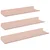 Lebdeća polica Zidne 3 pcs Ružičasta 40 x 9 x 2,5 cm Čelik