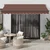 Vidaxl Ročno zložljiva tenda rjava 350x250 cm
