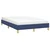 Vidaxl Posteljni okvir brez vzmetnice moder 120x190 cm blago