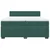 Vidaxl Box spring postelja z vzmetnico temno zelena 200x200 cm žamet