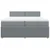 Vidaxl Box spring postelja z vzmetnico svetlo siva 200x200 cm blago