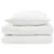vidaXL Set odeje in blazine 2 pcs 137x200 cm 4 letni časi 300 GSM Bela