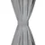 Mikro Satenske Zavjese 2 kom s Tregerima 140x225 cm Sive