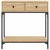 Konzolni stol boja hrasta 75 x 34,5 x 75 cm konstruirano drvo