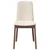 Vidaxl Jedilni stoli z blazinami 2 kosa Brown Solid Wood Rubber