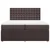 Vidaxl Box spring postelja z vzmetnico temno rjav 200x200 cm blago