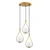 Opviq Luster Mudoni-Mr-938-2, 46x46x136cm, IP20, Belo-zlatne boje