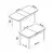 HANAH HOME Trpezarijski sto Nira Black Marble Chrome