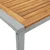 Stol za vrt Siva 140 x 80 x 75 cm Čvrsto drvo akacije