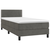 vidaXL Box spring postelja z vzmetnico temno siva 100x200 cm žamet