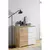 KOMODA 80/80/40 cm bela, boja hrasta