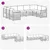 Set vanjskih sofa 7 pcs Bijela i svijetlosiva