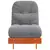 Futon na razvlačenje s madracem smeđi 60 x 206 x 11 cm borovina
