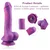 HiSmith HSA70 Dream Sky Silicone Vibrating Dildo KlicLok 8.38 Purple