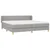 Vidaxl Box spring postelja z vzmetnico svetlo siva 200x200 cm blago