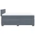 Vidaxl Box spring postelja z vzmetnico temno siva 140x200 cm žamet