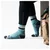 Moške nogavice Smartwool Hike Light Cushion Striped Mid Crew Dusty Teal