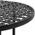 Bistro stol crni 40 x 70 cm metalni