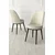 Hanah Home set trpezarijskih stolica Jaxe 2 kom, krem tkanina Babyface, crne metalne noge