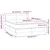 Vidaxl Box spring postelja z vzmetnico temno rjava 140x200 cm blago