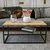 Hanah Home Klub sto Asude 95x43x55cm Hrast-Crni