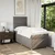 Vidaxl Box spring postelja z vzmetnico taupe 90x200 cm blago