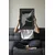 WallXpert uramljena slika 115232, The White Swan Hilme af Klint, beli labud na tamnoj pozadini, 50 x 70 cm, crni ram