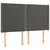 Vidaxl Box spring postelja z vzmetnico LED temno siva 140x190 cm žamet