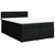 Vidaxl Box spring posteljni z vzmetnico črn 140x190 cm blago