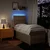 Vidaxl Box spring postelja z vzmetnico krem 90x190 cm blago
